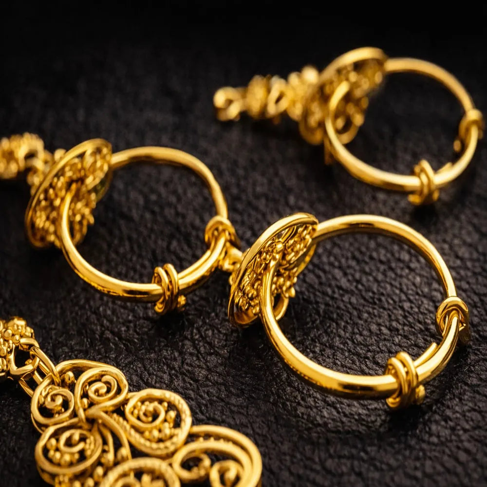 Royal Bridal One Gram Gold Plated Hathphool (Hand Harness Jewellery)
