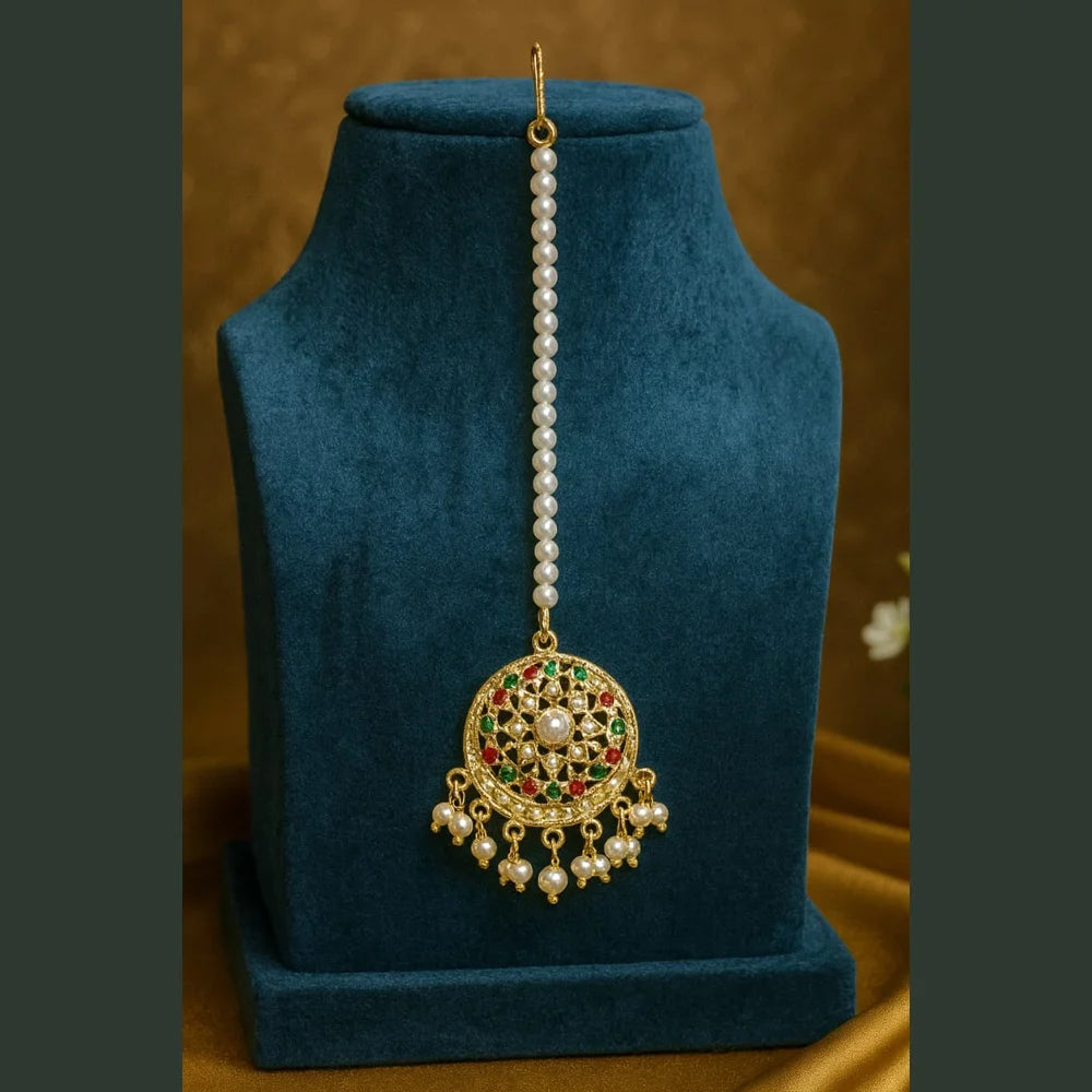Product image of Exclusive Pearl Jadau Bridal Jewellery Set – image 9