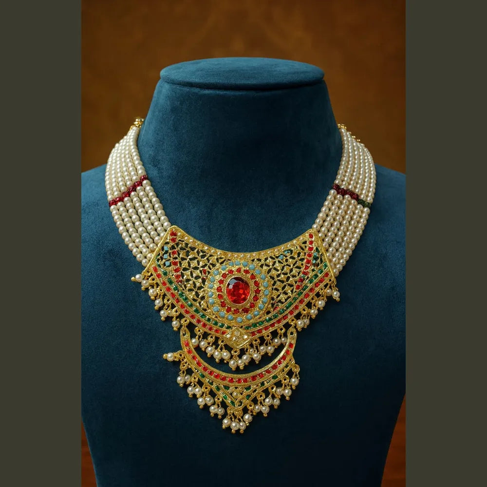 Product image of Exclusive Pearl Jadau Bridal Jewellery Set – image 13