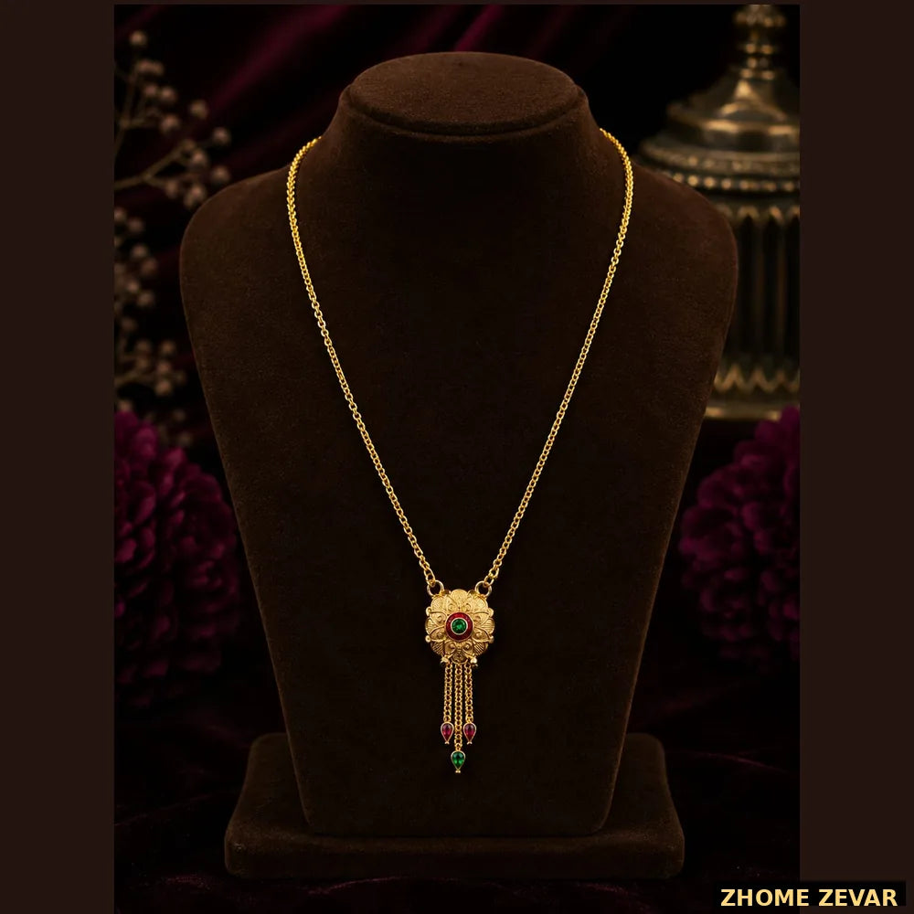 ZHome Zevar Gram Gold Full Dulhan Jewellery Set Looks Like Real Gold