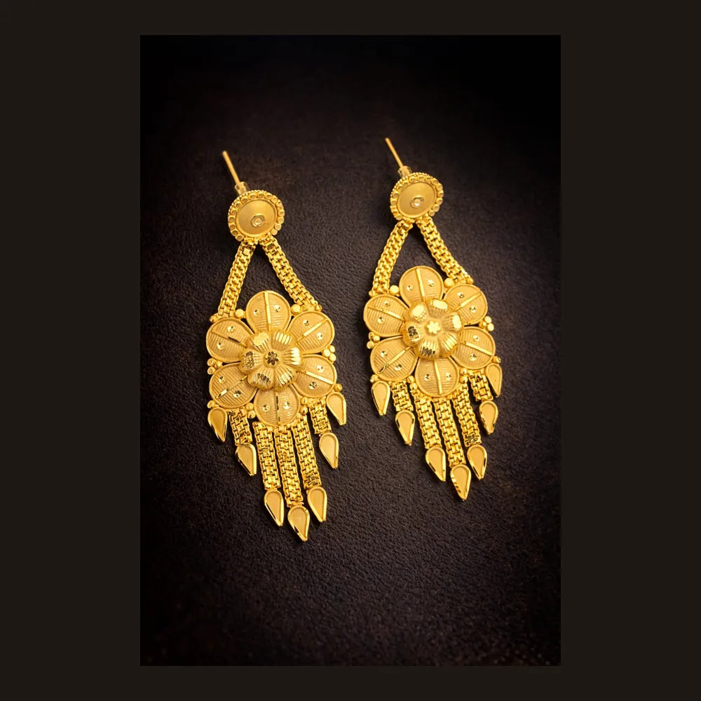 ZHome Grand Traditional Gold Finish Bridal Jewellery Combo Set