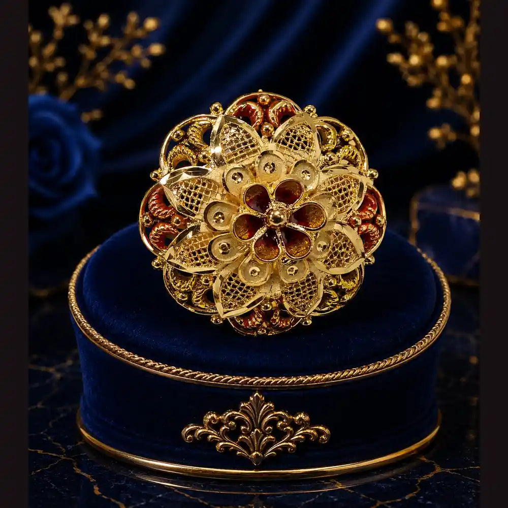 ZHome Royal One Gram Gold Real Gold Look Jewellery Combo Set for Women