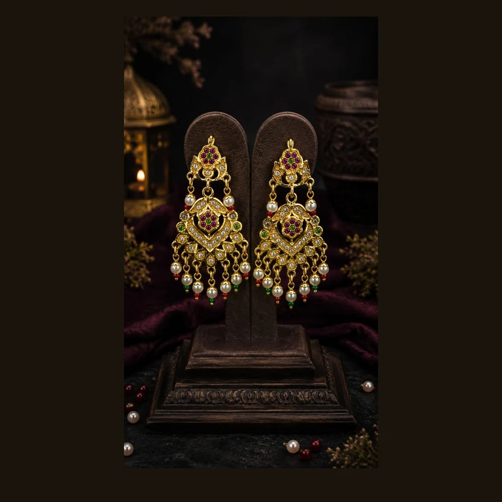 ZHome Royal Pearl Bridal Haar Set | Premium Wedding Jewellery for Women | ZHome