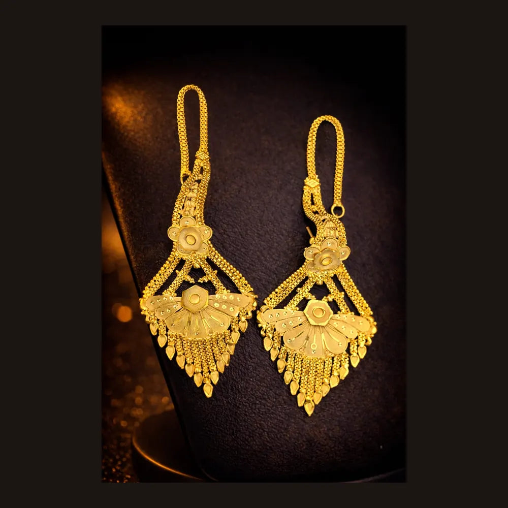 ZHome Grand Traditional Gold Finish Bridal Jewellery Combo Set