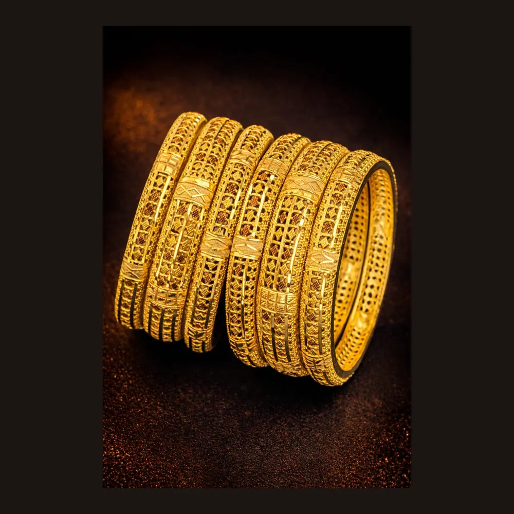 ZHome Grand Traditional Gold Finish Bridal Jewellery Combo Set