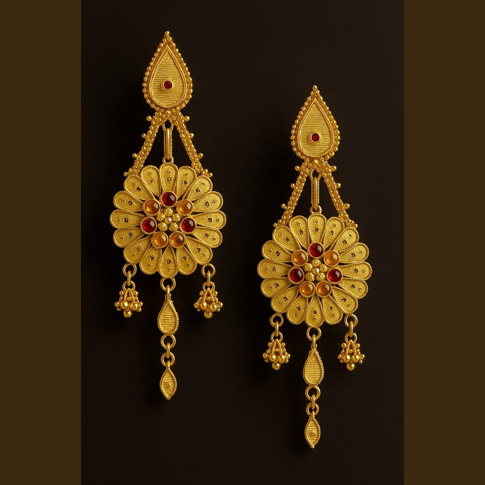 ZHOME Maangtika Detailed View – RealGold handmade choker accessory with traditional craftsmanship