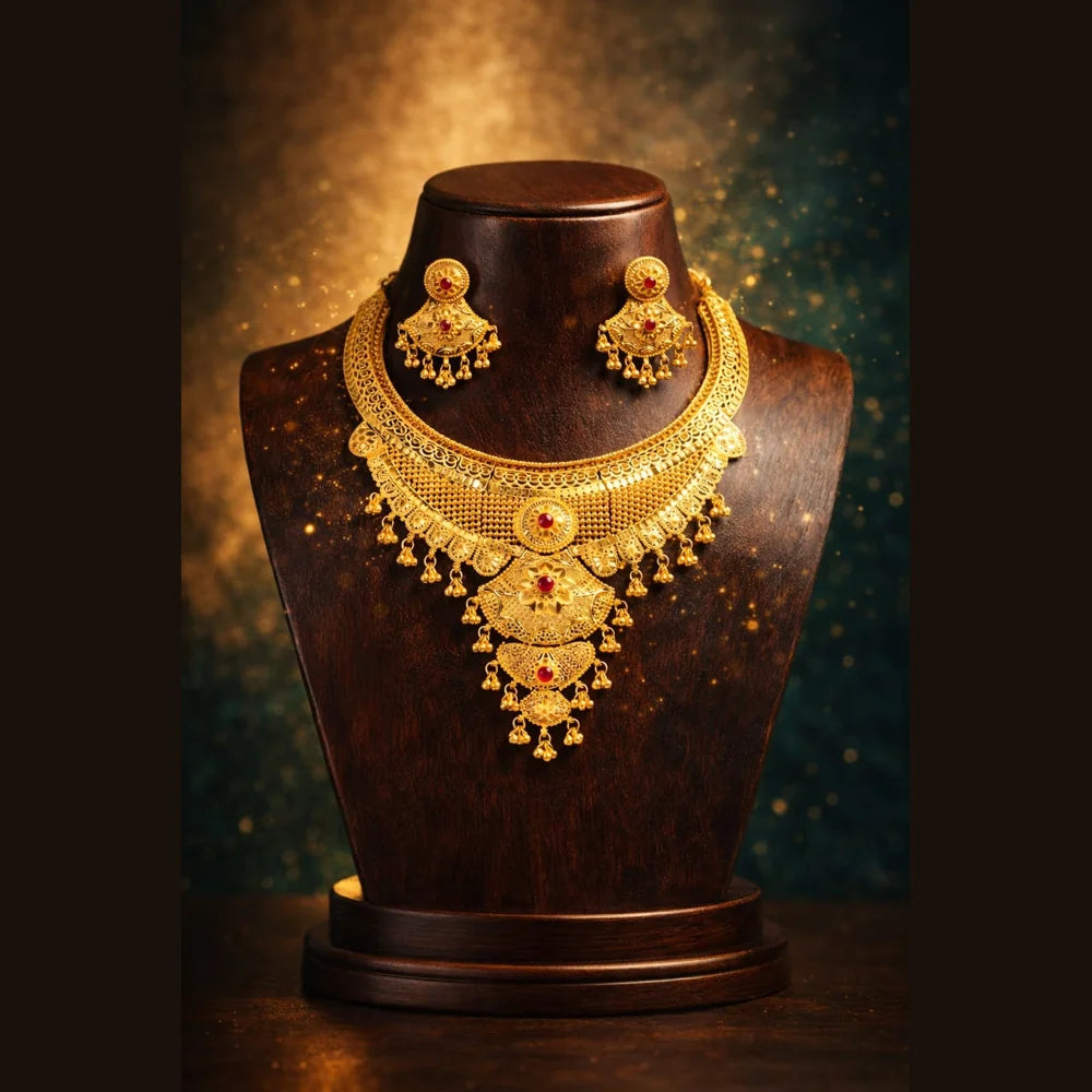Affordable luxury jewellery collection by ZHome with stylish gold-look designs for daily and party wear