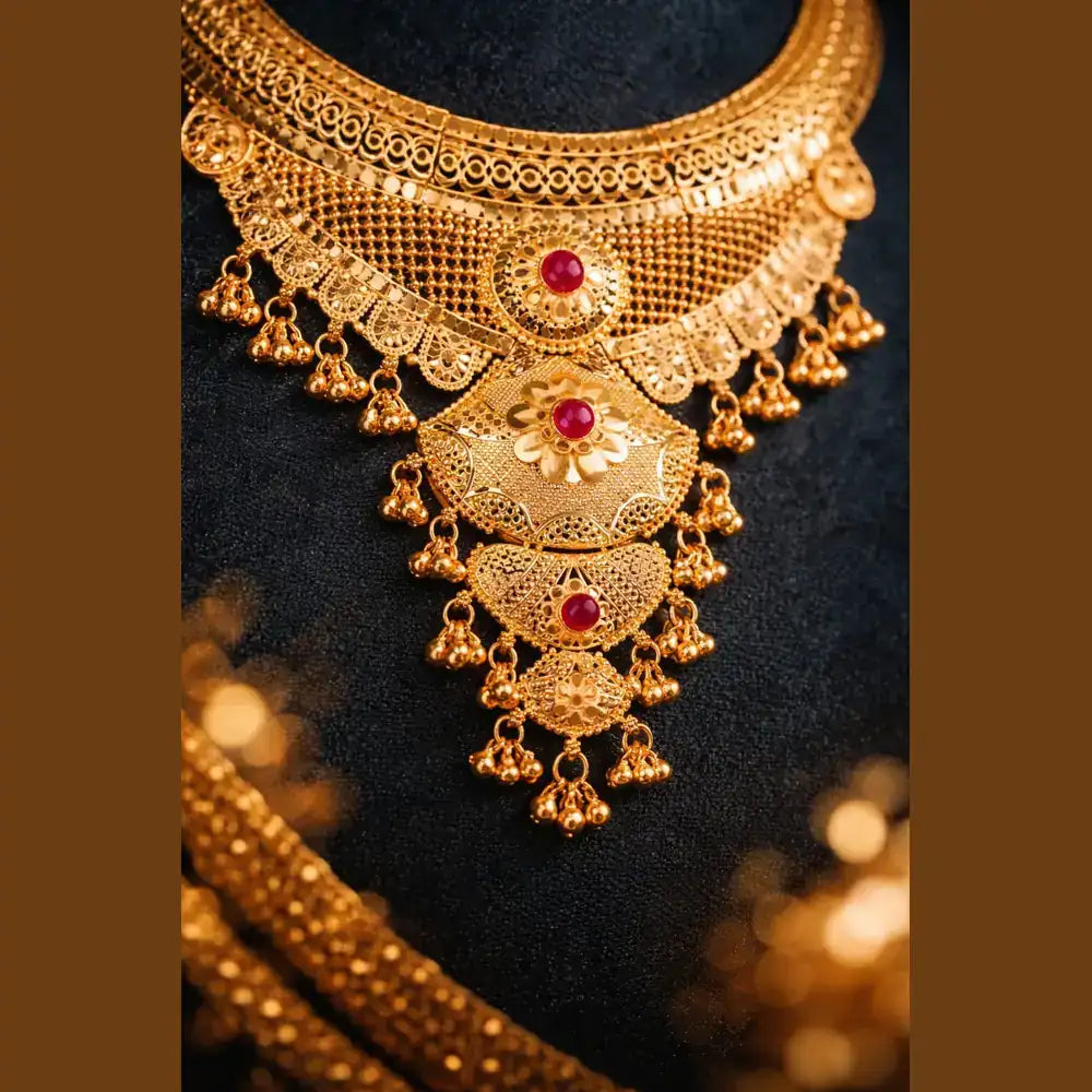 Affordable luxury jewellery collection by ZHome with stylish gold-look designs for daily and party wear