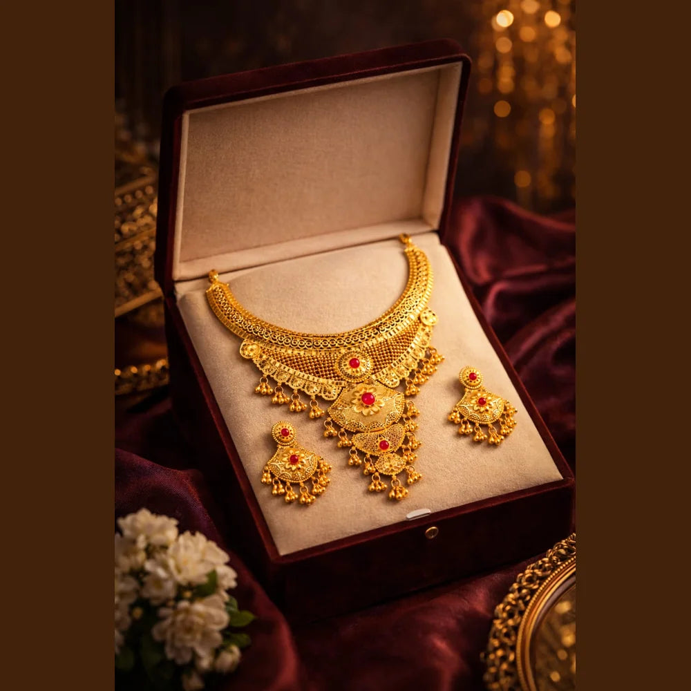 Affordable luxury jewellery collection by ZHome with stylish gold-look designs for daily and party wear