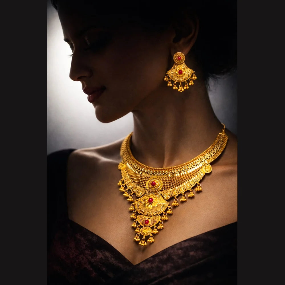 Affordable luxury jewellery collection by ZHome with stylish gold-look designs for daily and party wear