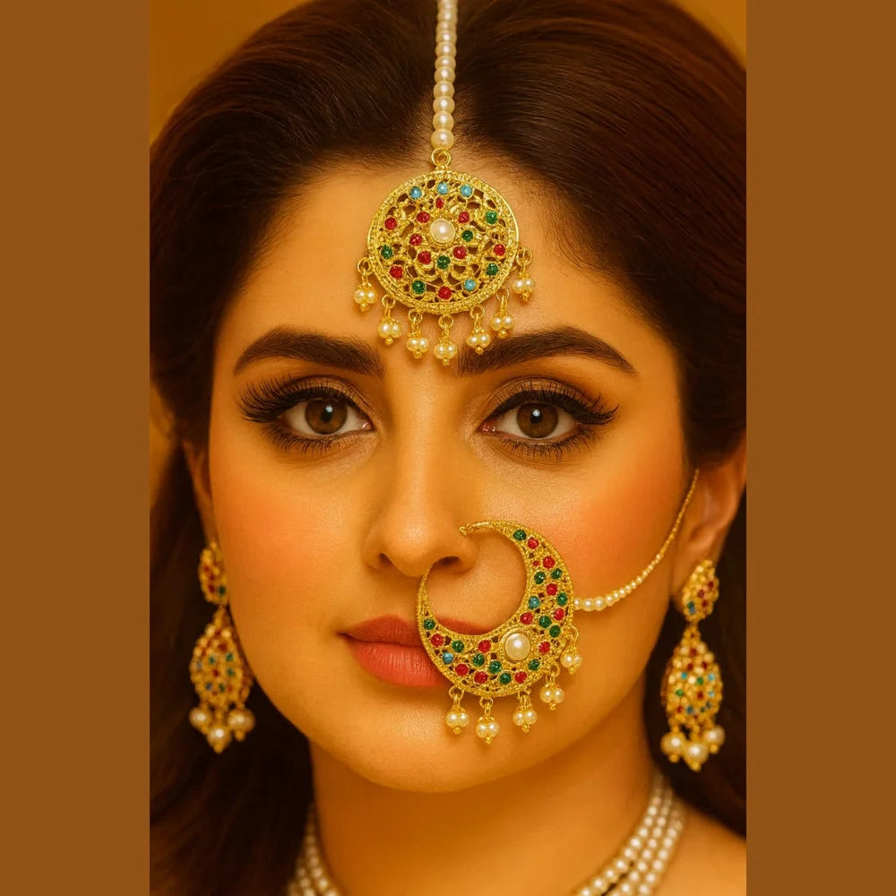 Product image of Exclusive Pearl Jadau Bridal Jewellery Set – image 4