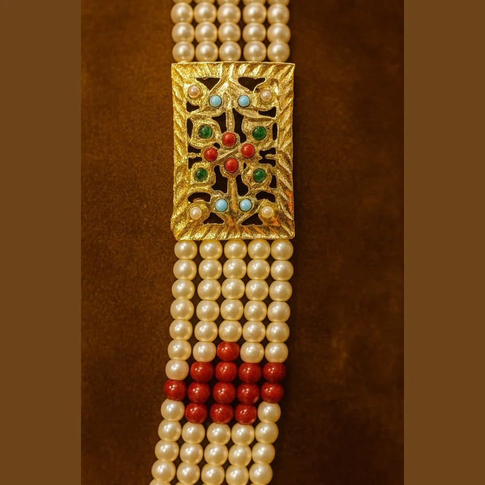 Product image of Exclusive Pearl Jadau Bridal Jewellery Set – image 5